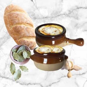 5 Ombré French Onion Soup Bowls